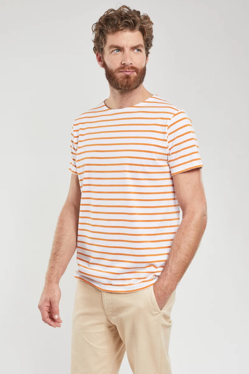 Marinière - coton léger | Blanc/Rusty