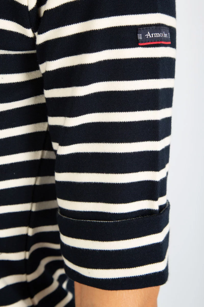 Marinière - coton épais | Rich navy/Nature