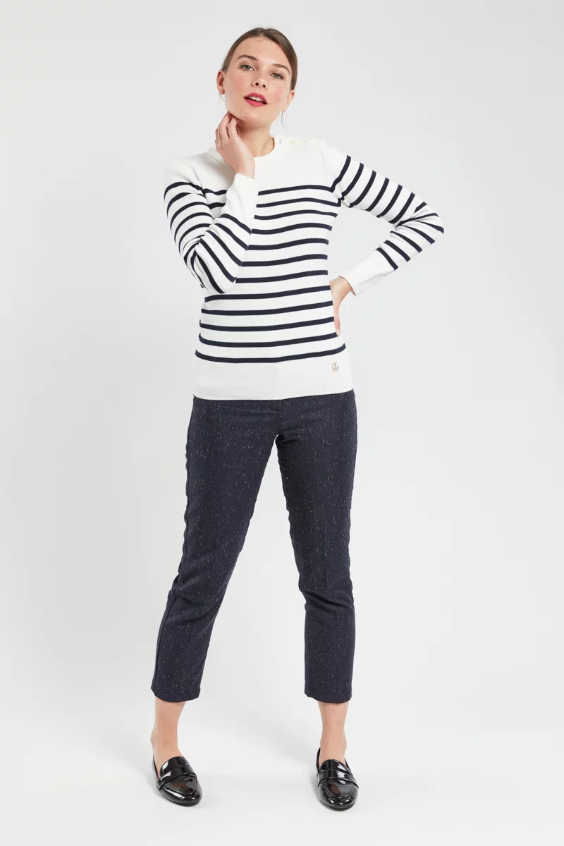 Pull marin rayé