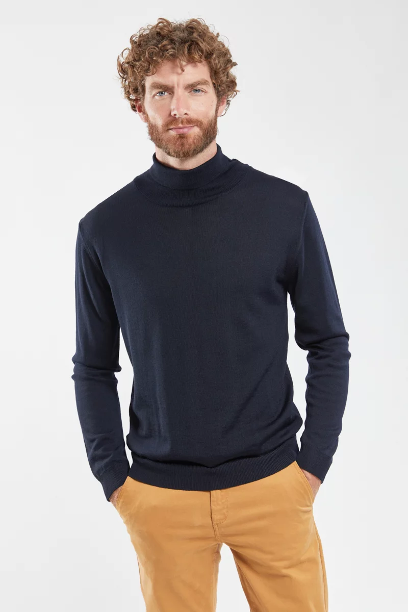 Pull col roulé Bérac - laine mérinos