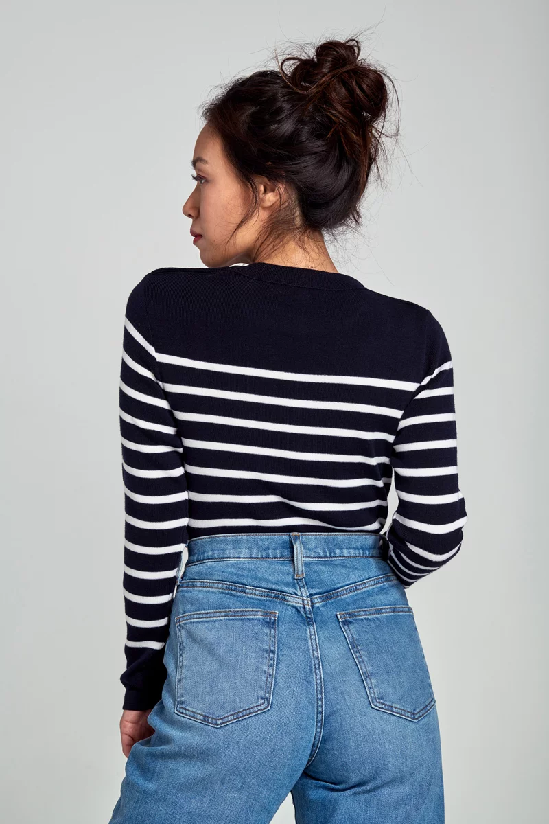 Pull marin rayé