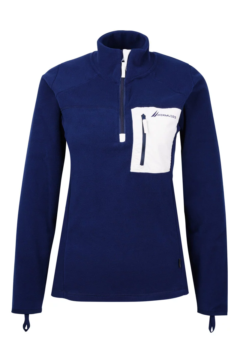 Sweat polaire zippé MOLENE | NAVY