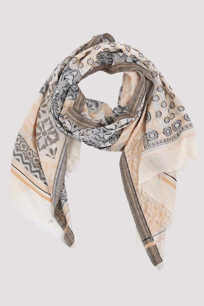 Foulard en jacquard géométrique JOSS