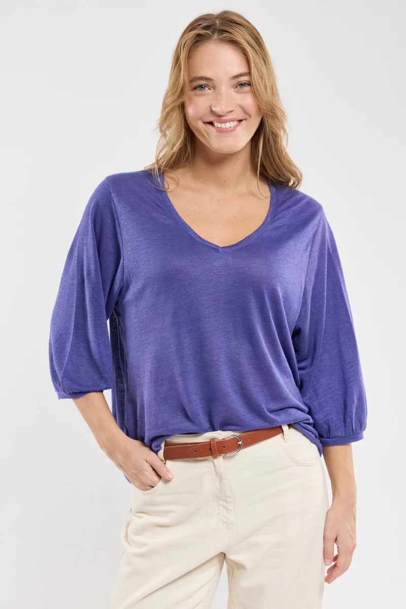 T-shirt manches 3/4 Mahaut | Navy Blue