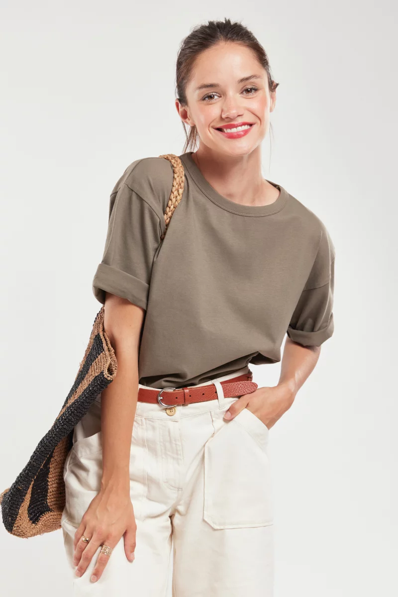 T-shirt uni - coton léger | Caccia