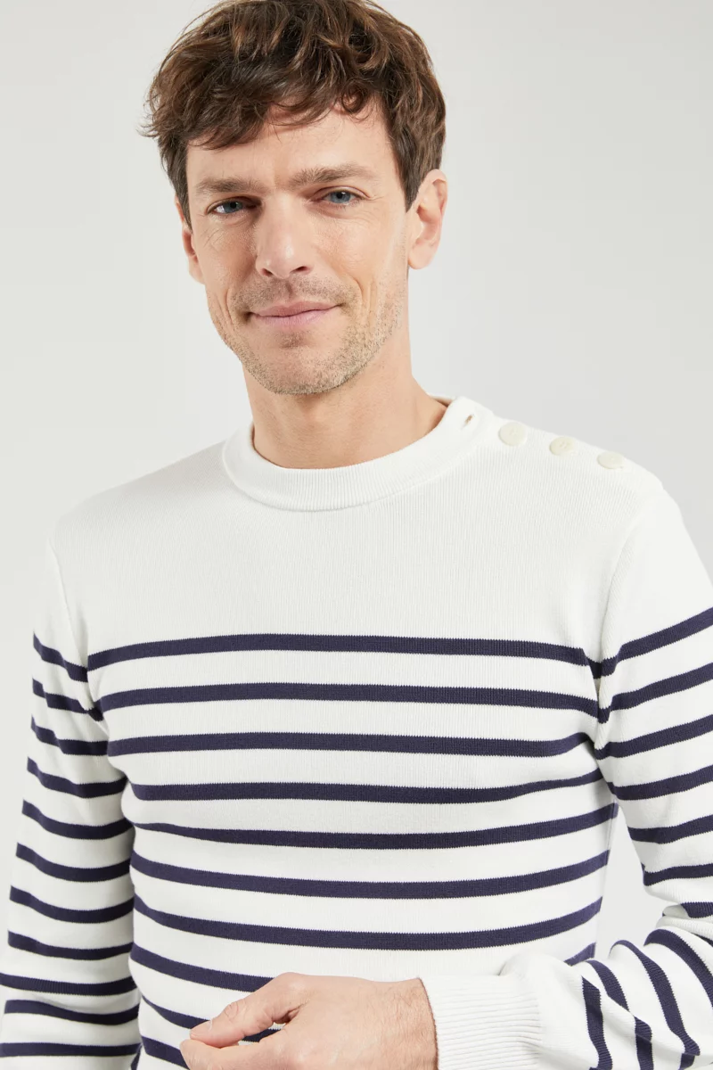 Pull marin rayé