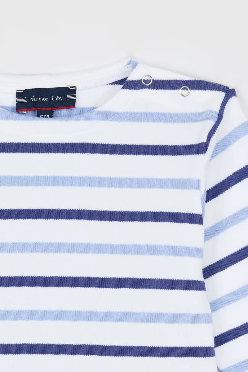 Marinière bicolore Baby- coton épais