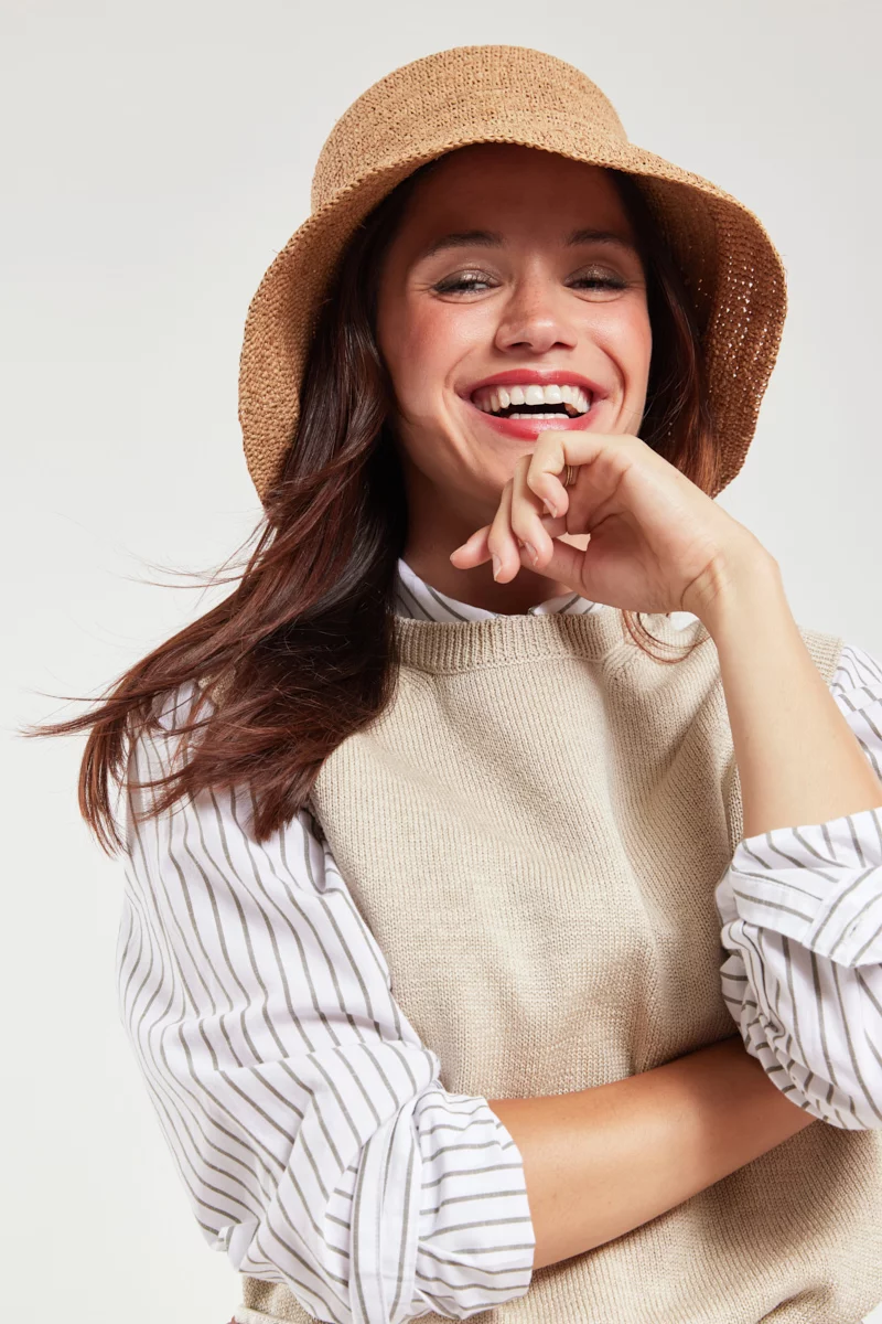 Pull sans manche - coton