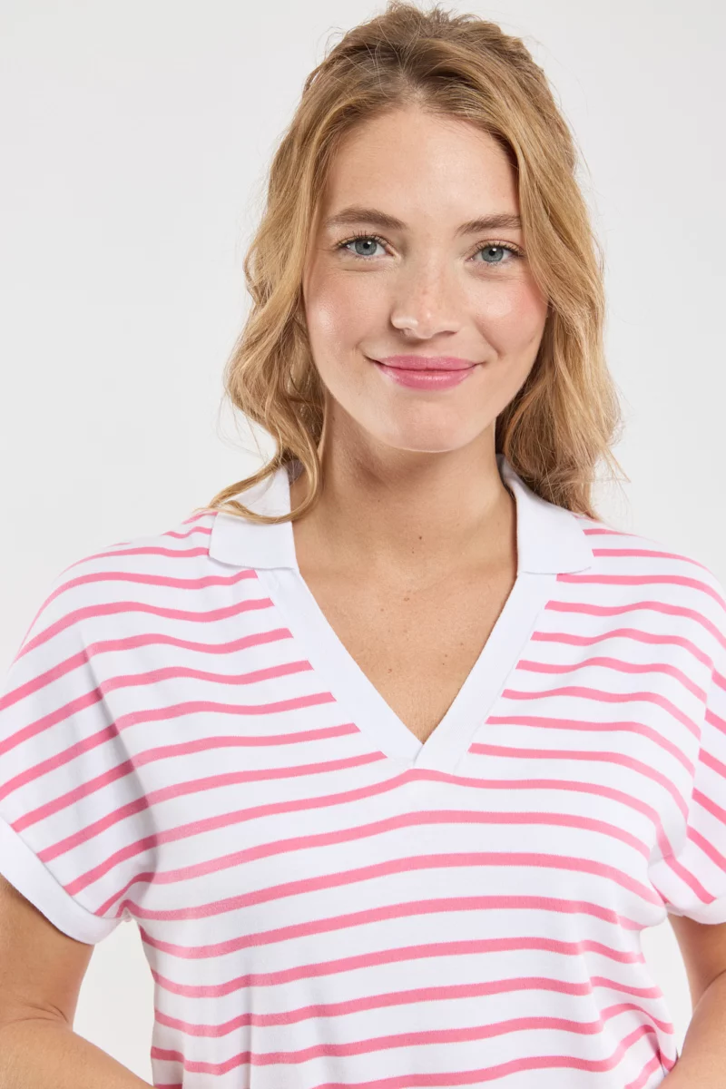 Polo manches kimono - coton léger