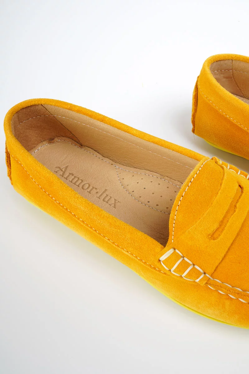 Mocassins suèdine femme - cuir