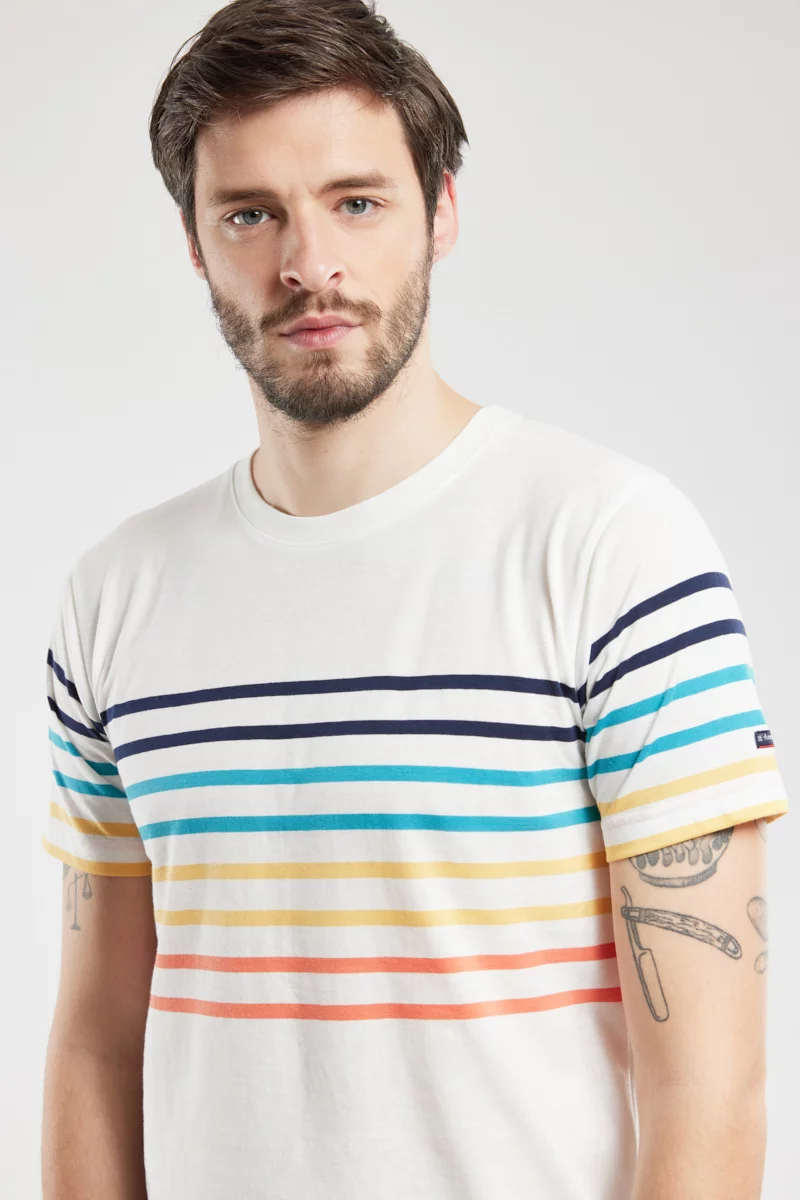 T-shirt rayé - coton léger