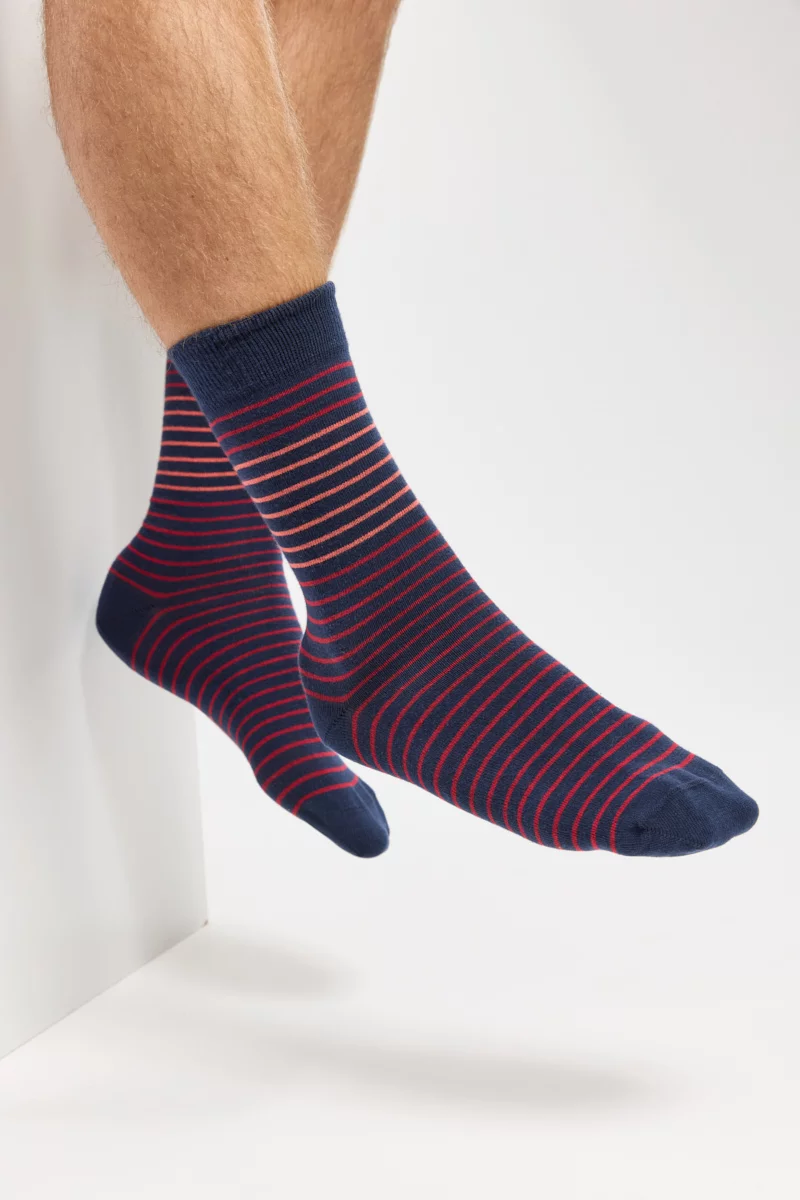 Chaussettes rayées - coton