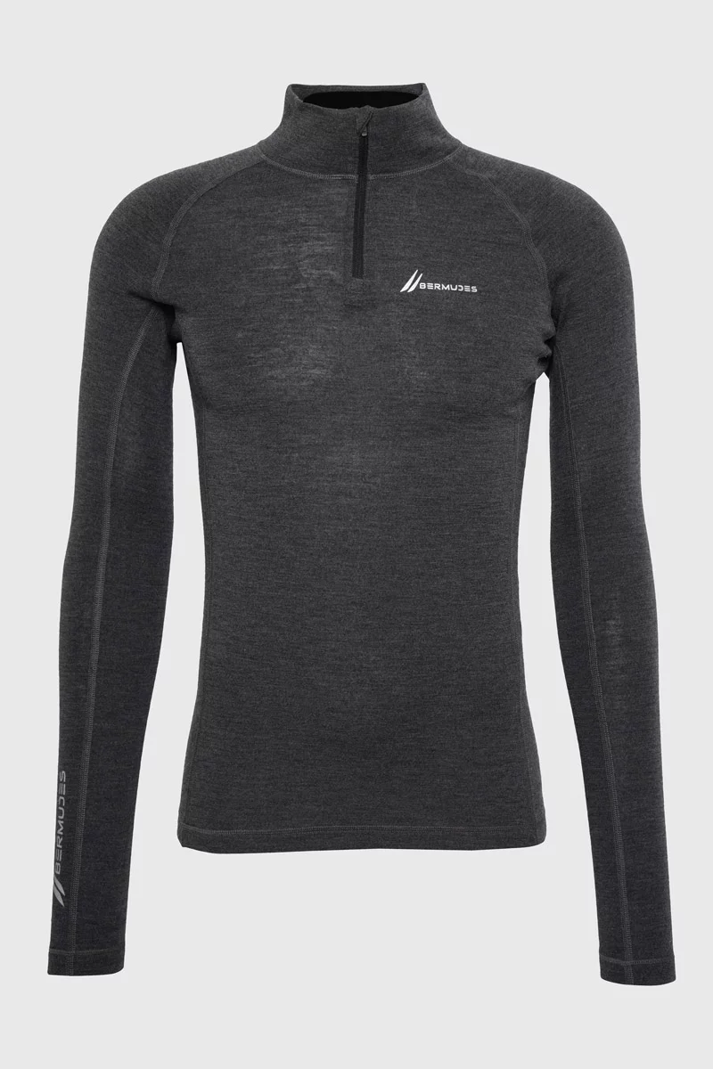 T-shirt thermique manches longues OLIVER | ANTHRACITE CHINE