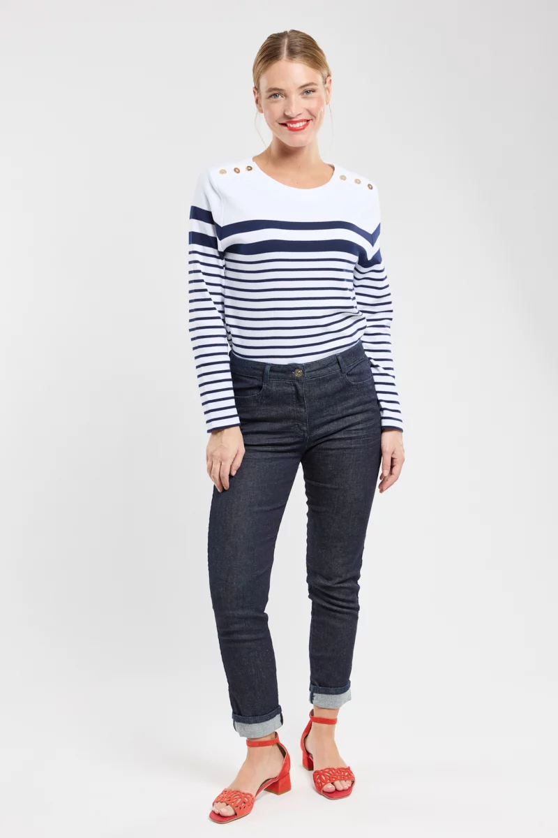 Jean 7/8 coupe slim - coton