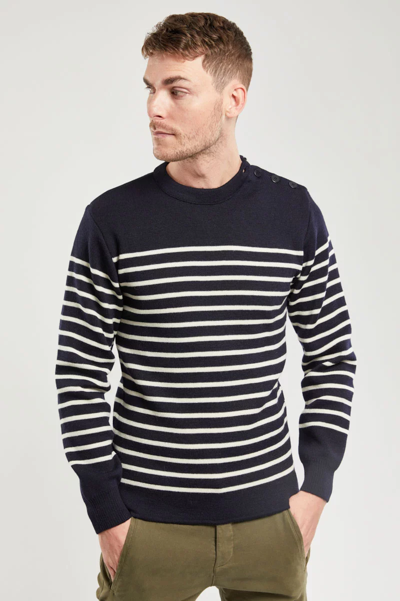 Pull marin rayé