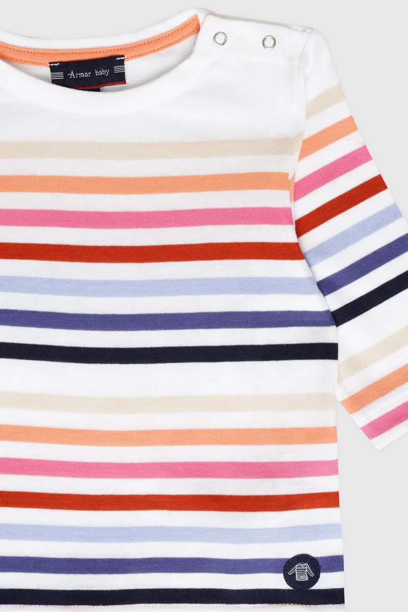 Marinière multicolore Baby- Coton