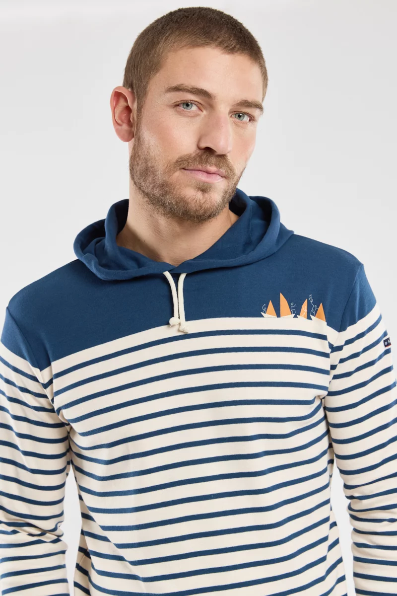 Marinière à capuche - Homme