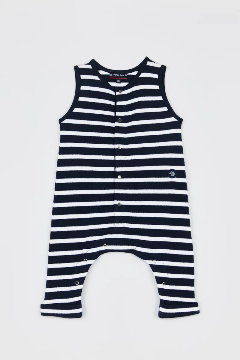 Combinaison rayée Baby - coton