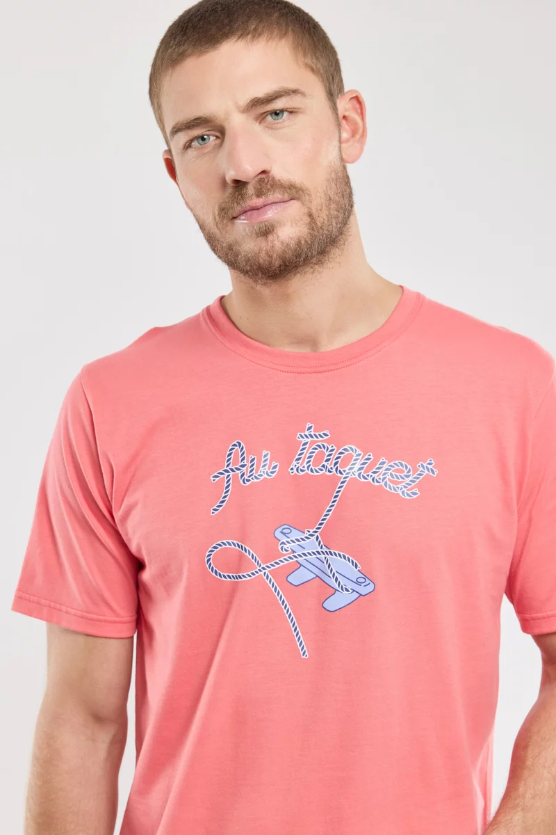 Pyjama short - coton léger | Hibicus E24/Bleu Nuit E24