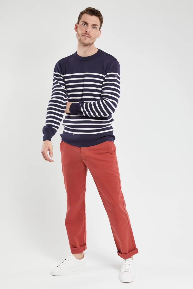Pull marin rayé