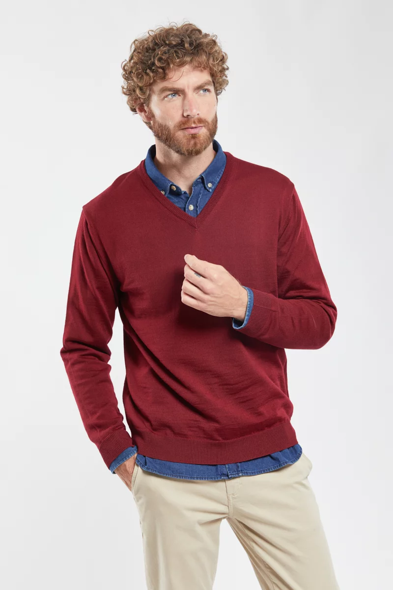 Pull col V Bérac | BORDEAUX