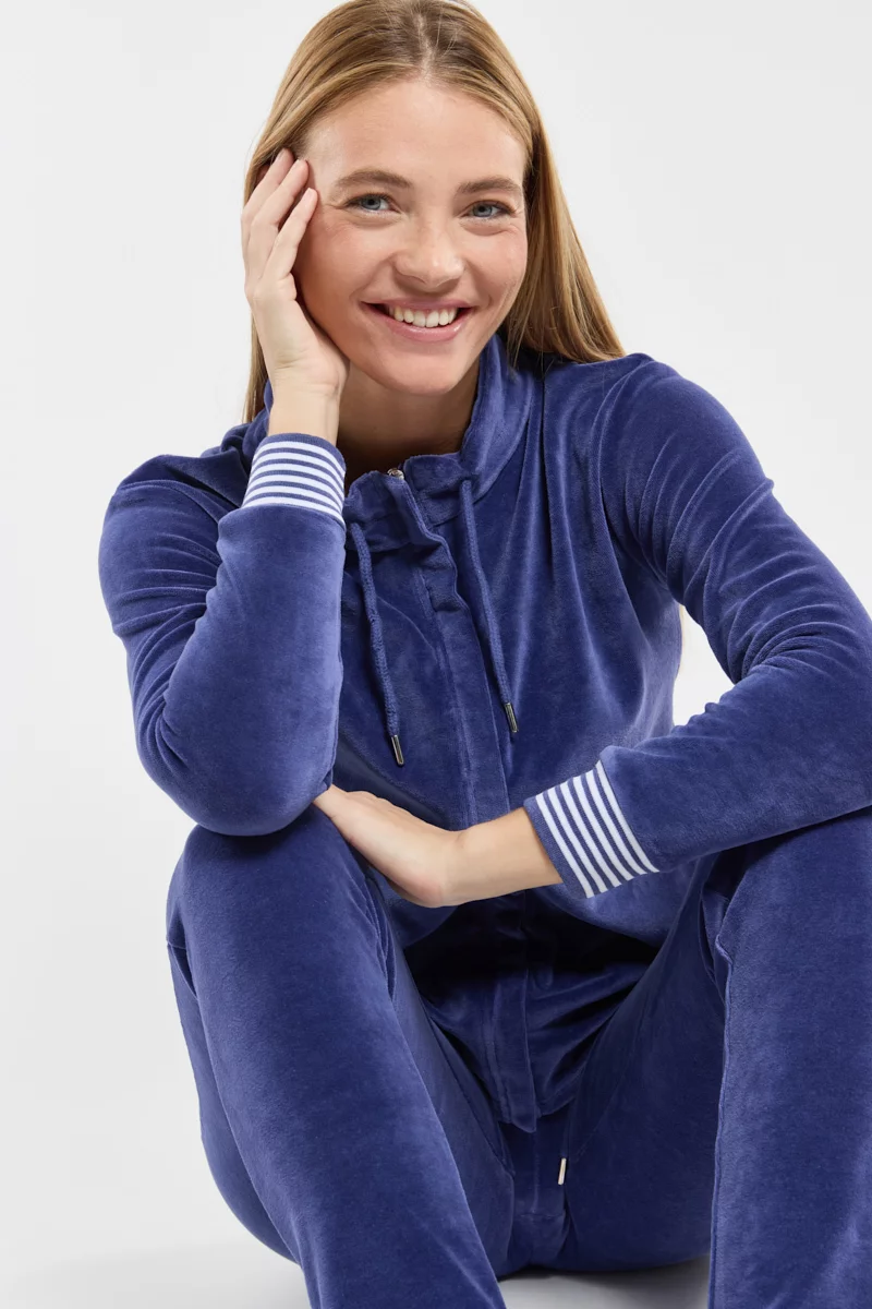 Veste zippée homewear - velours