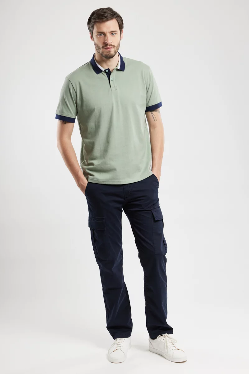 Pantalon cargo - coton