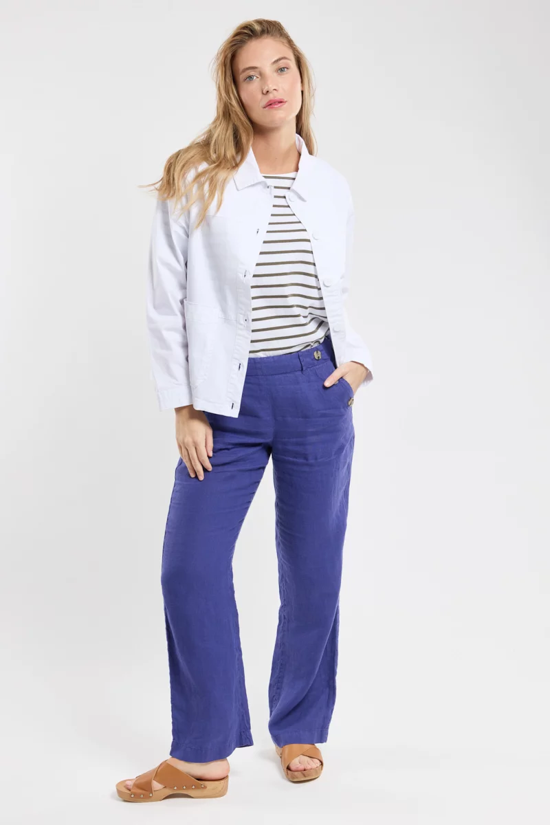 Veste courte boutonnée - coton