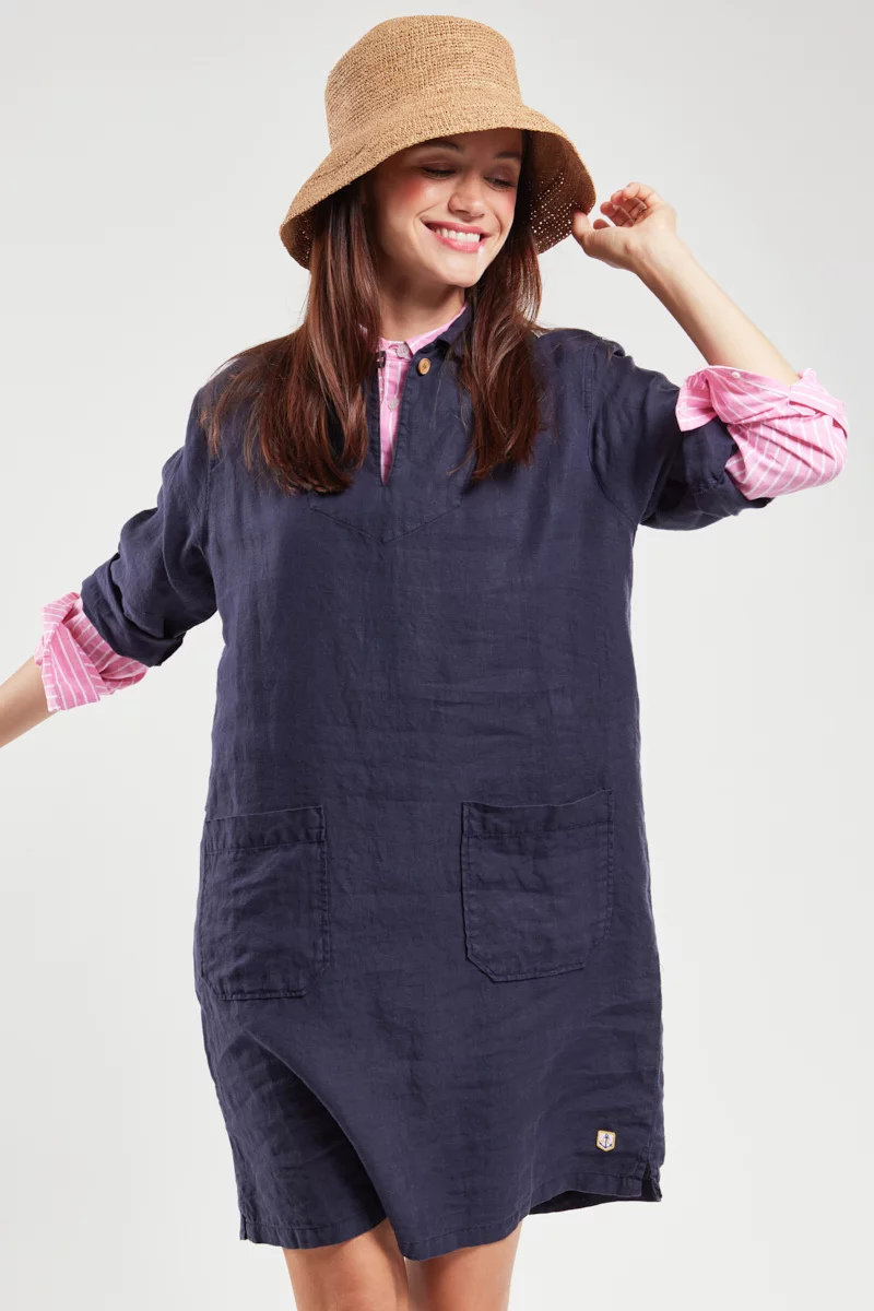 Robe vareuse - lin