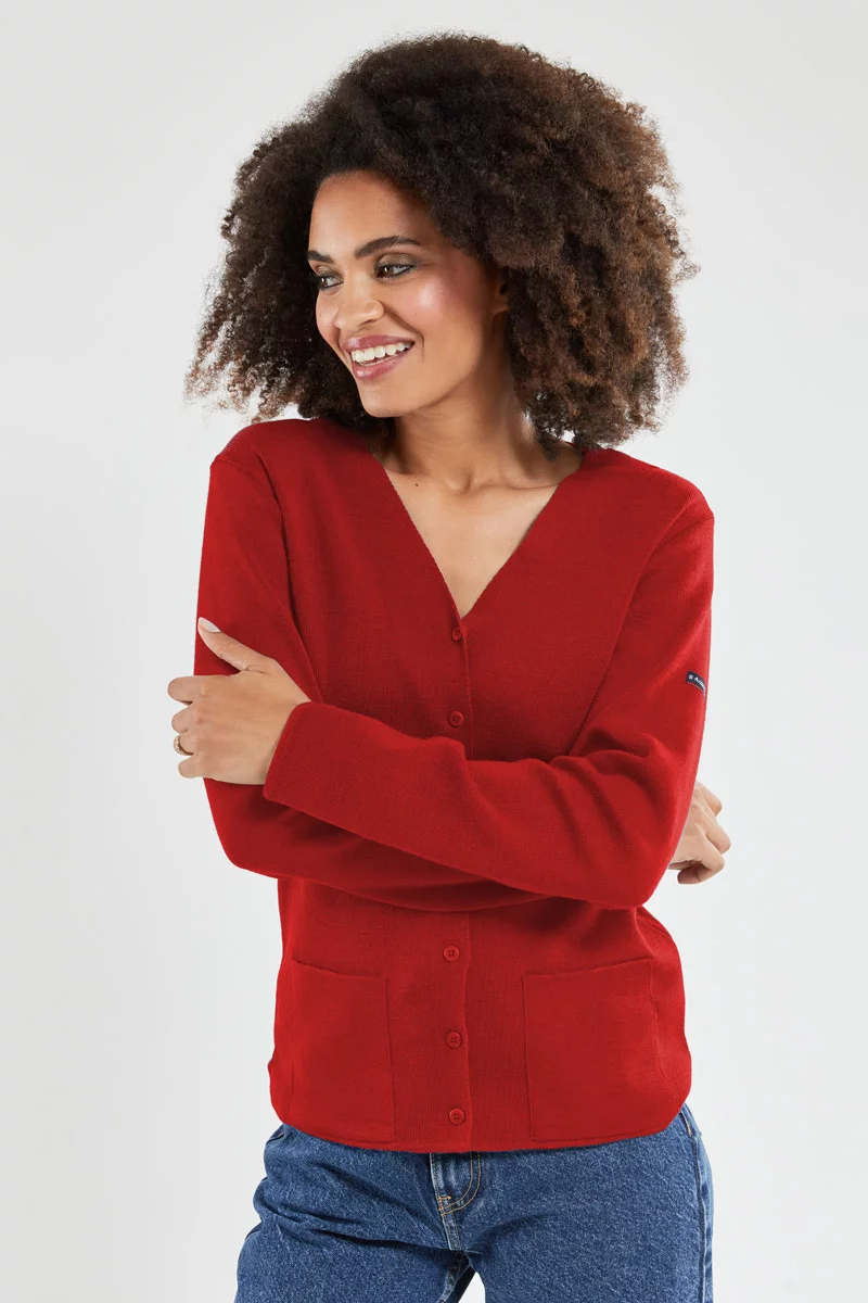 Cardigan col V - laine et acrylique | PILLARD