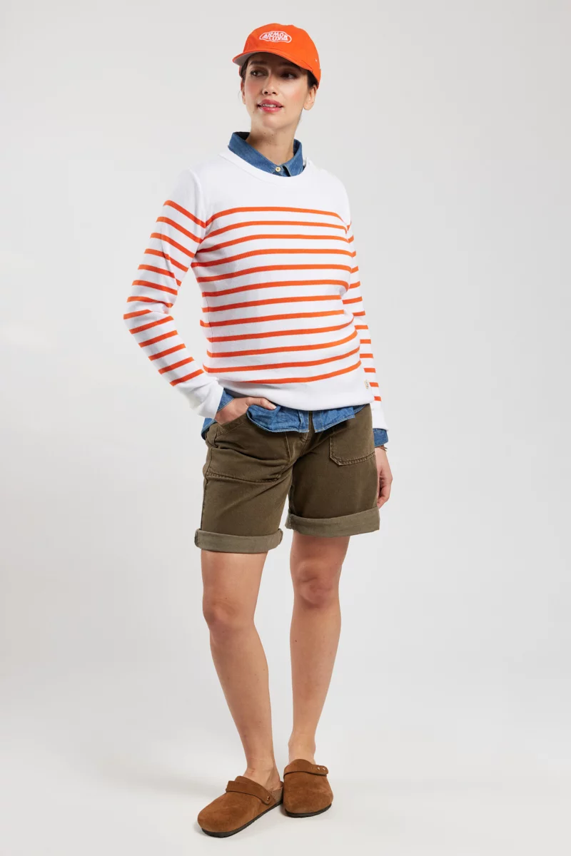 Pull marin rayé