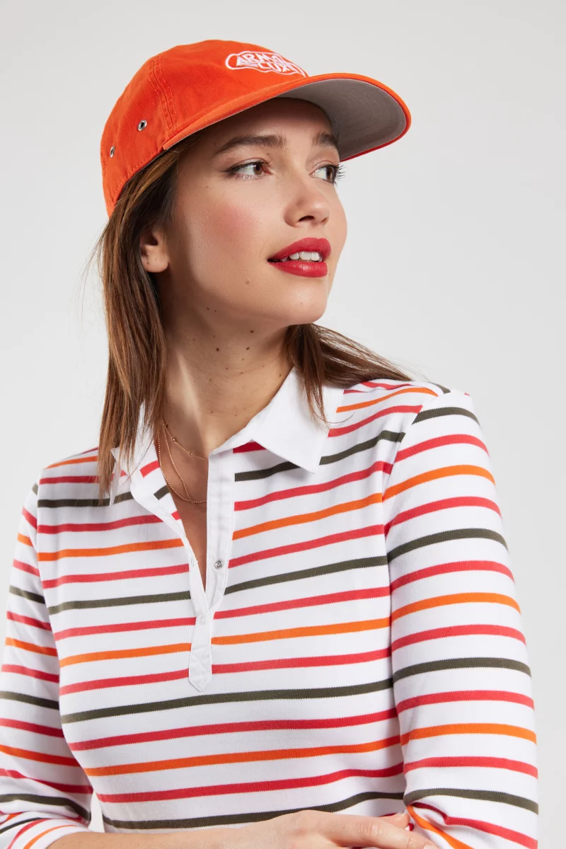 Polo rayé 4 couleurs - coton épais