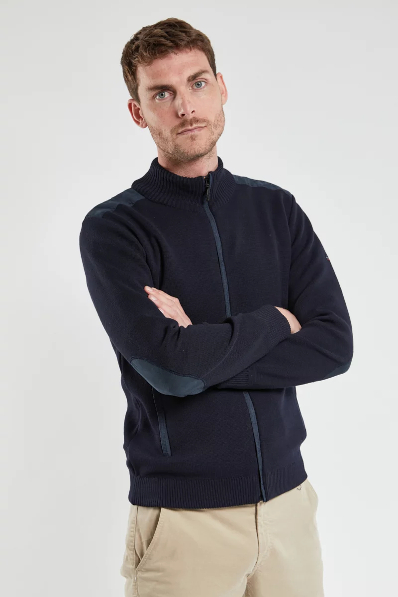 Cardigan - maille haute densité | Rich Navy