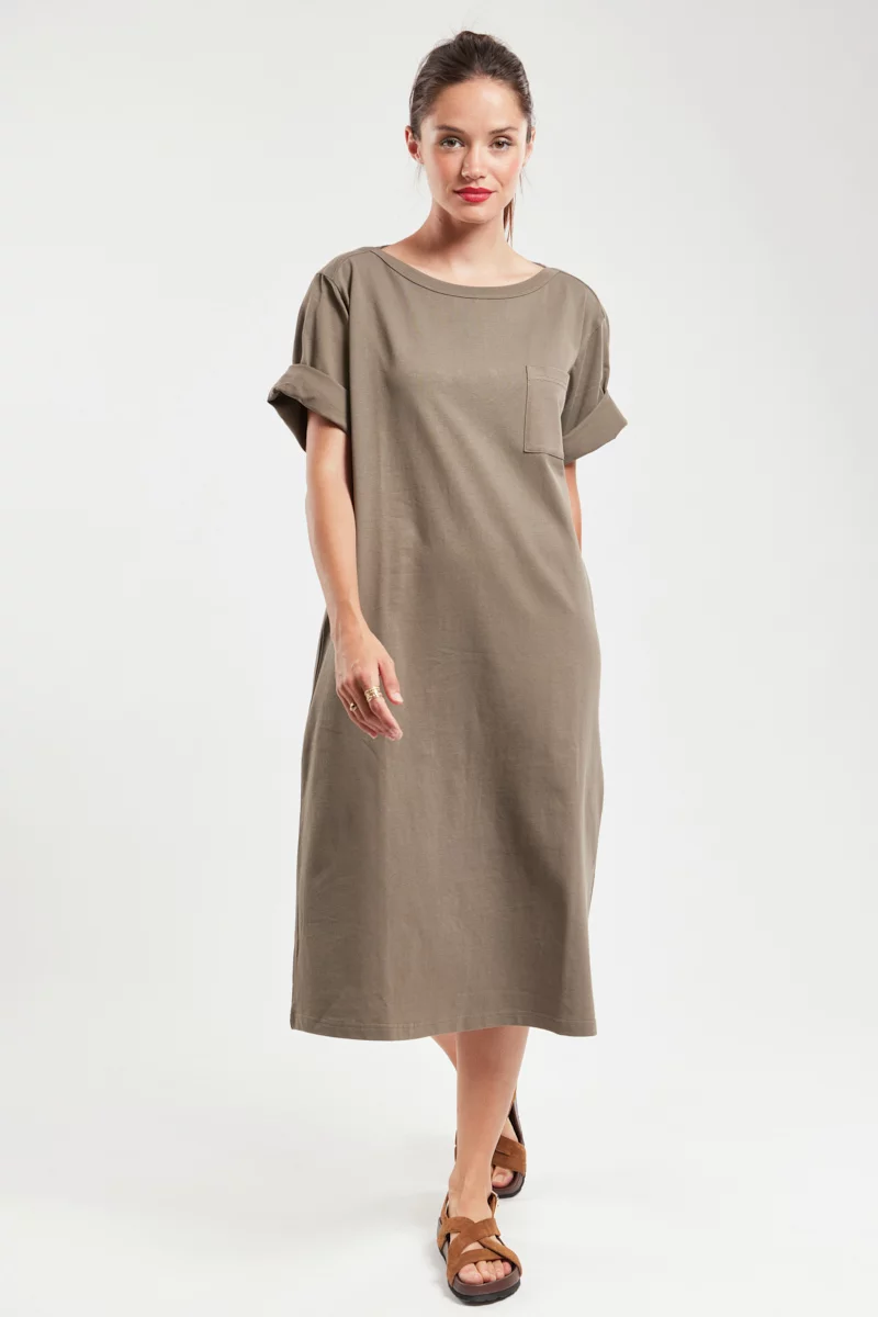 Robe manches aux coudes - coton léger