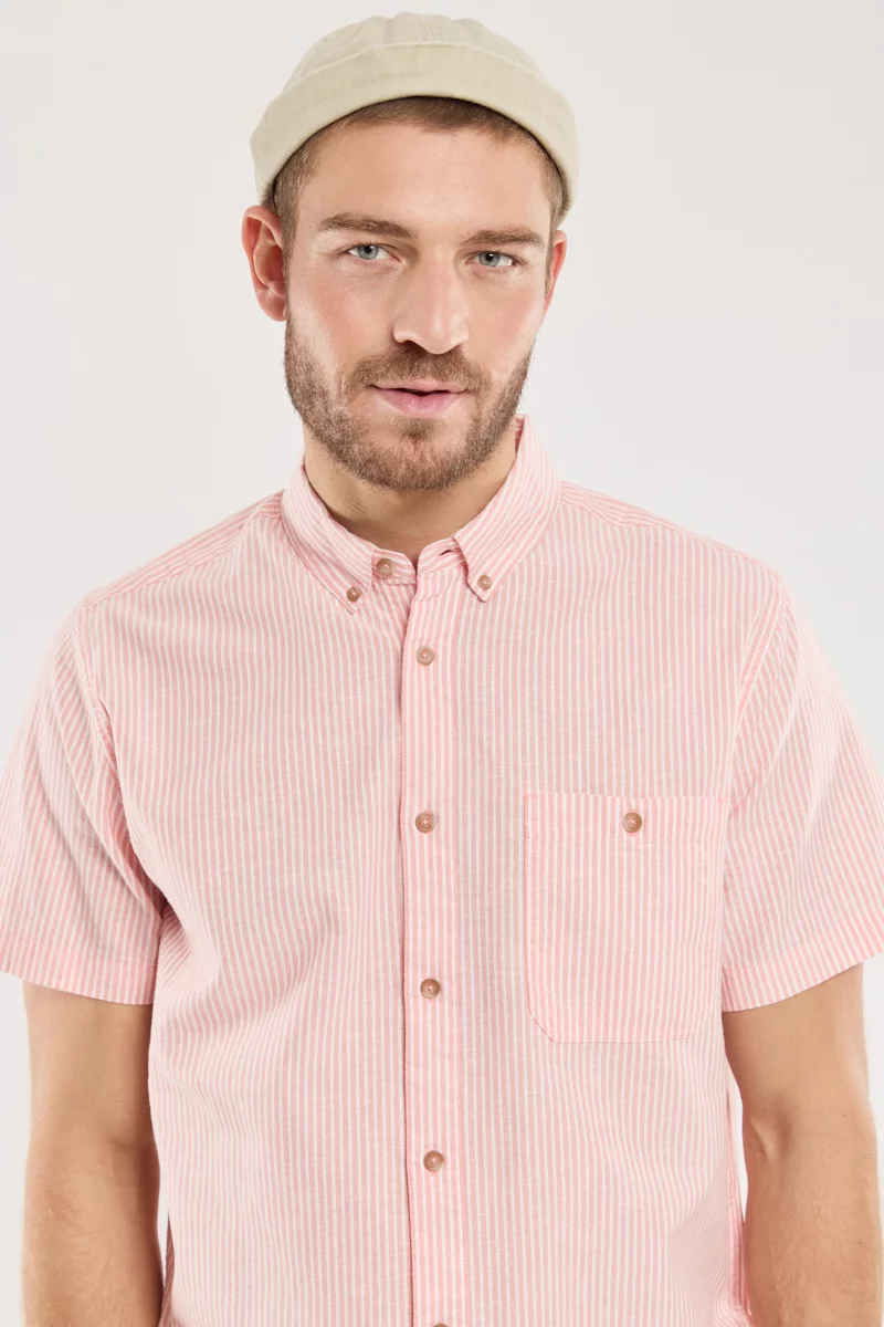 Chemise manches courtes ELINECO - coto et lin