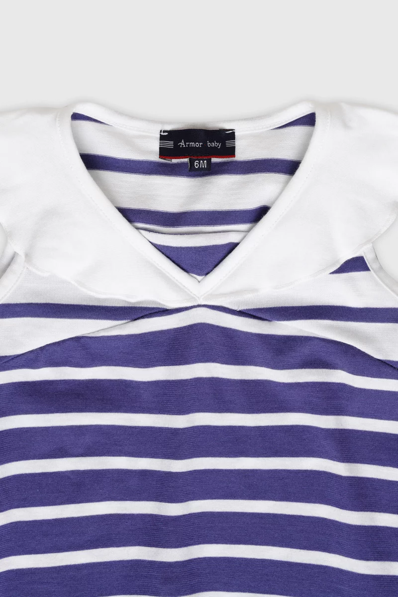 Robe rayée sans manches Baby - coton léger