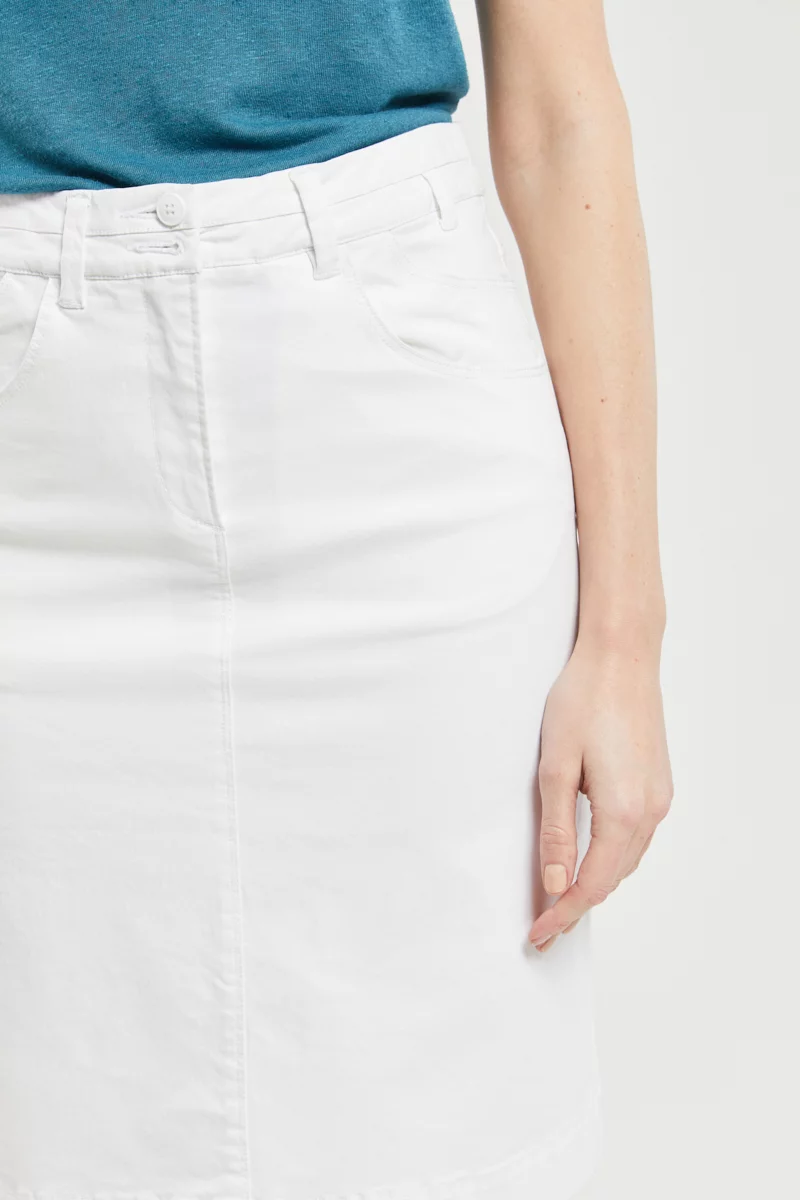 Jupe droite LADUZ | BLANC