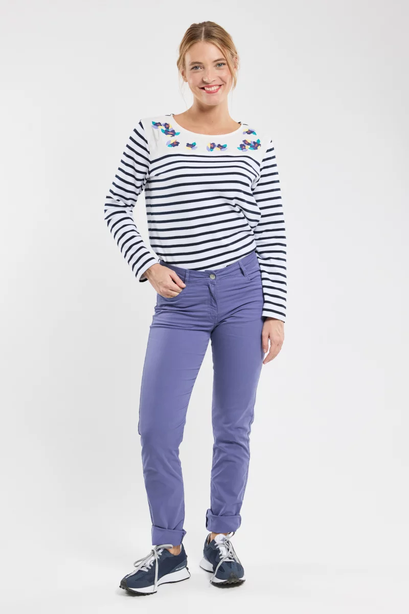 Pantalon coupe droite - coton