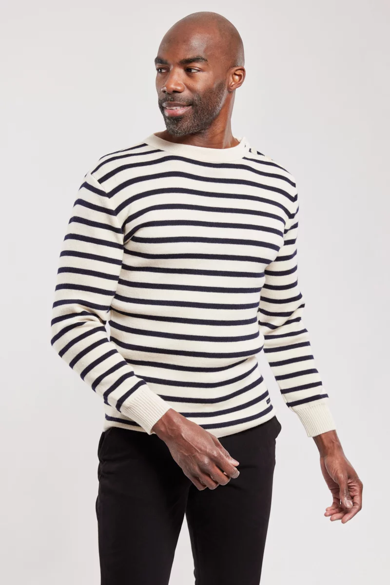 Pull marin rayé