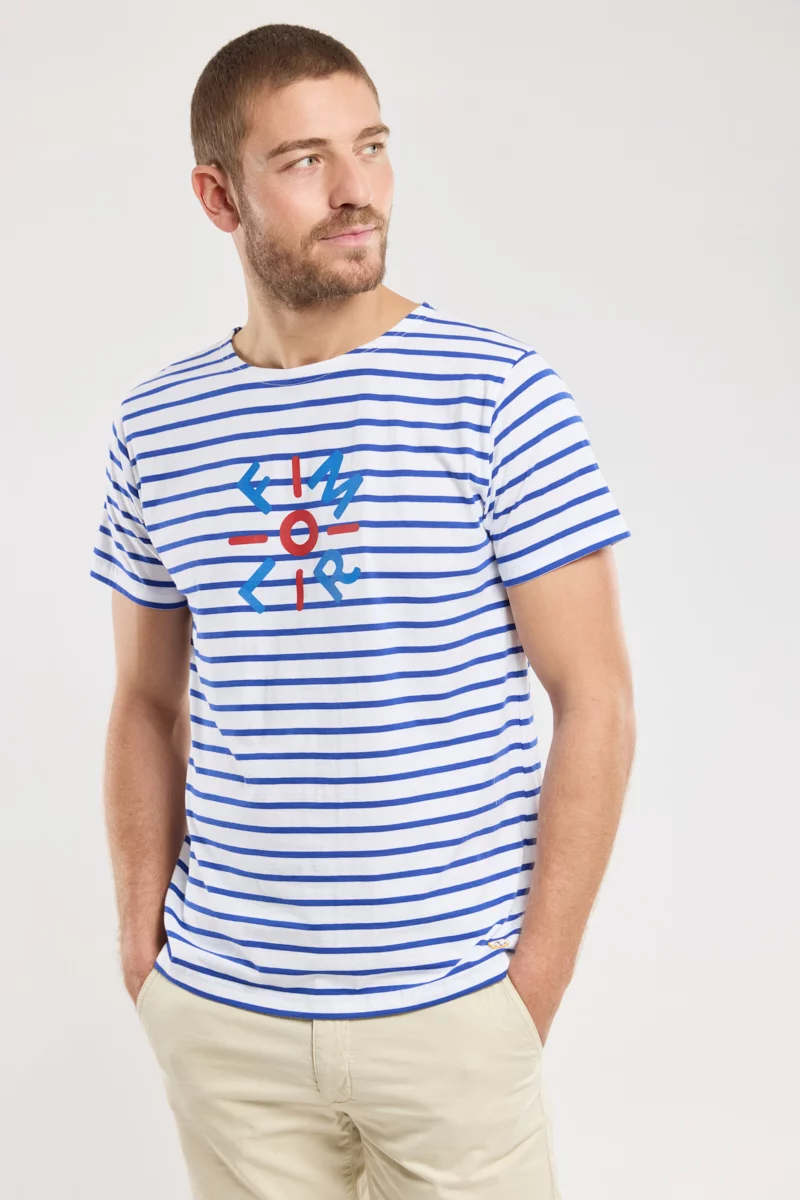 Marinière manches courtes - Homme | Blanc/Etoile