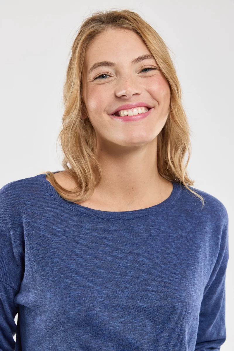 Pull fin Colette | Navy Blue