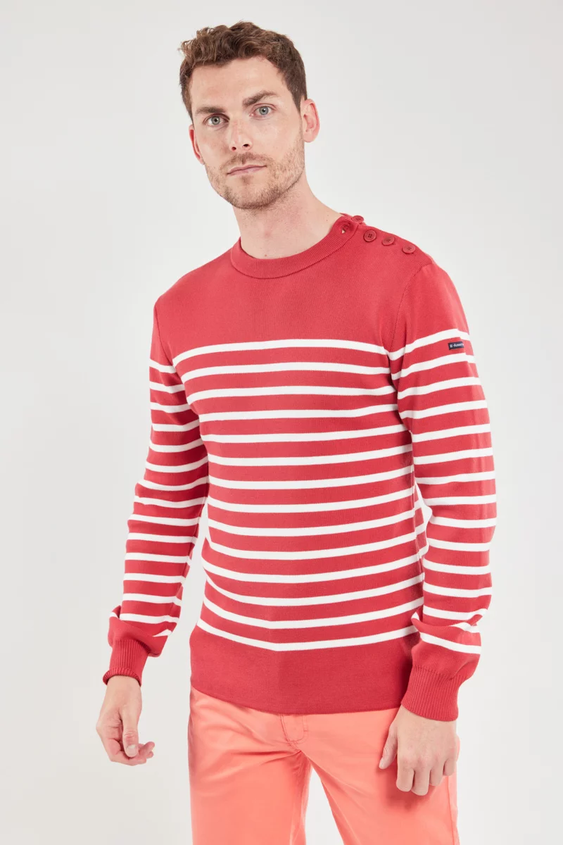Pull marin rayé