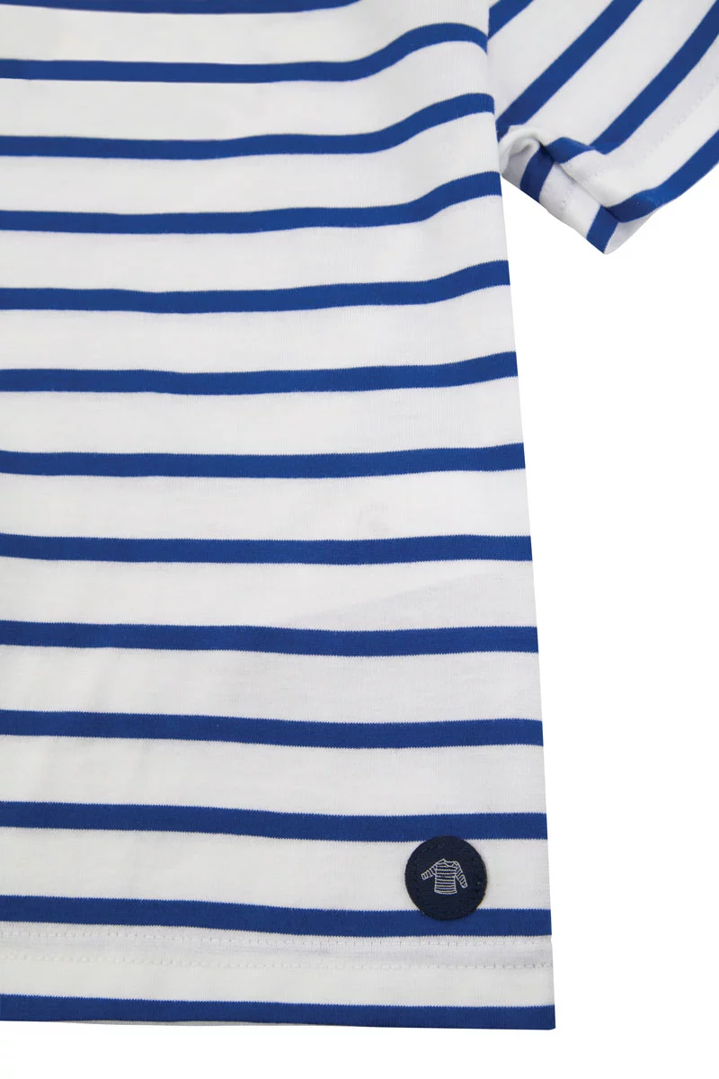Marinière enfant - coton léger | Blanc/Etoile