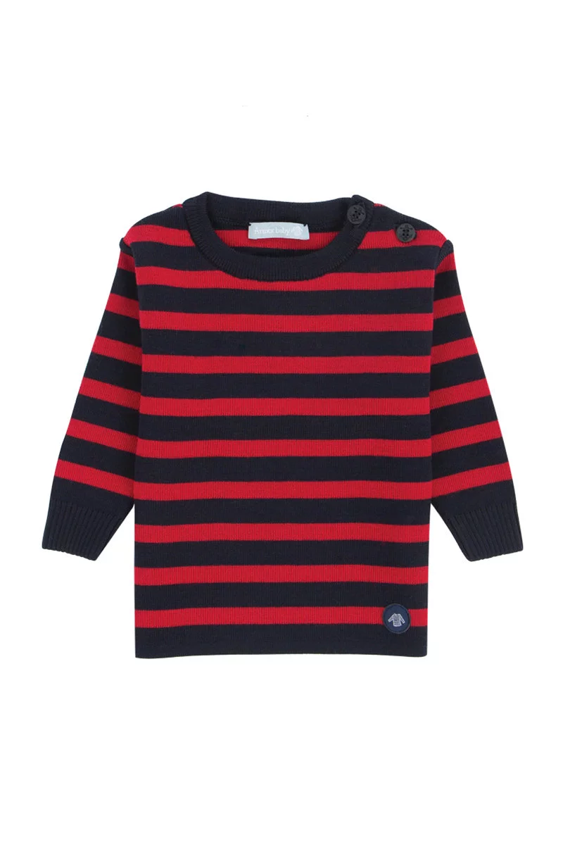 Pull marin rayé