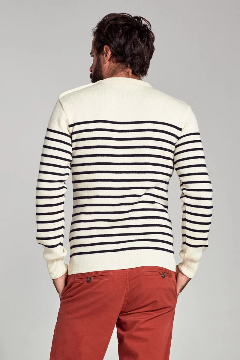 Pull marin rayé