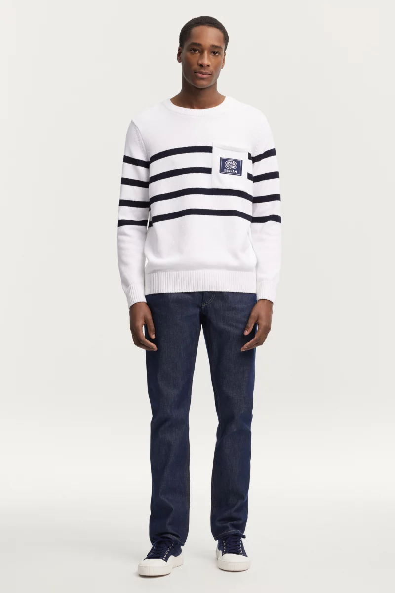 Jean droit denim - Denham X Armor-lux