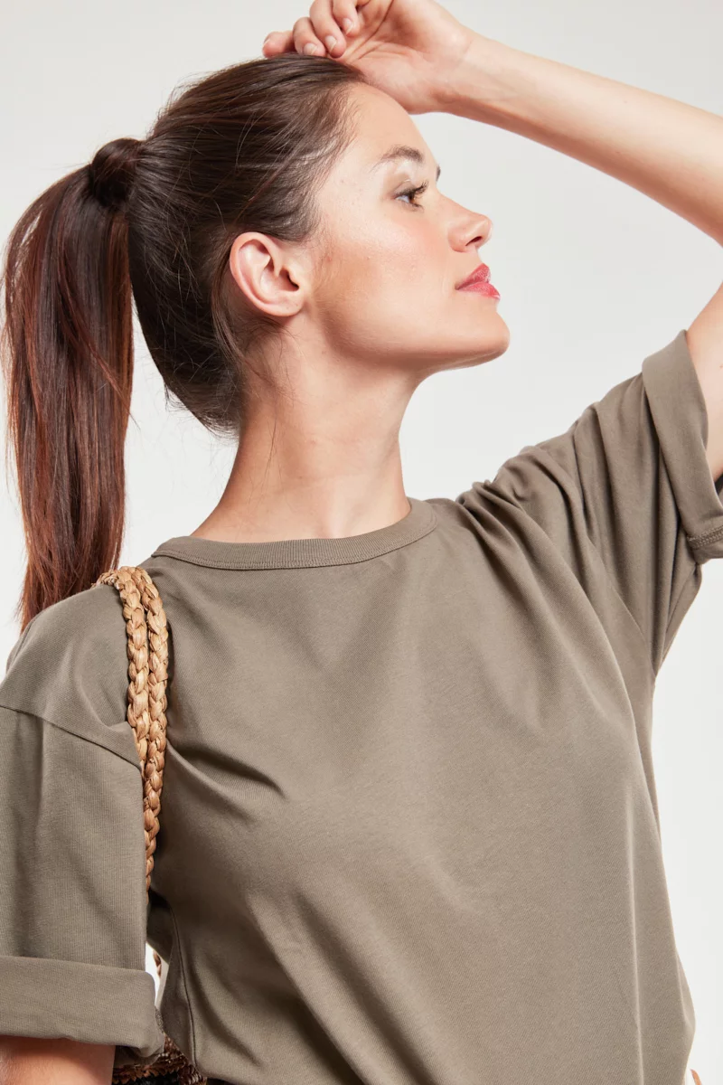 T-shirt uni - coton léger | Caccia
