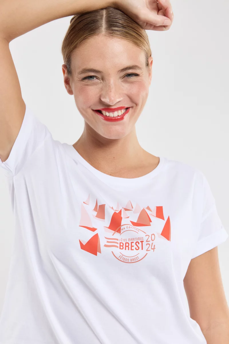 T-shirt coupe loose - Brest 2024 | Blanc
