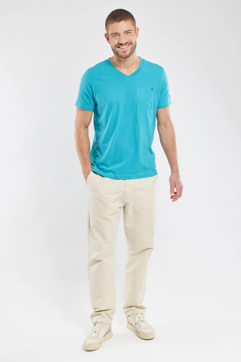 T-shirt col V - coton léger | Pagoda