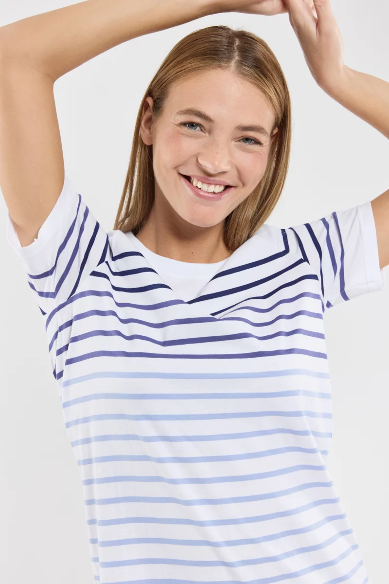 Chemise de nuit rayée - coton léger